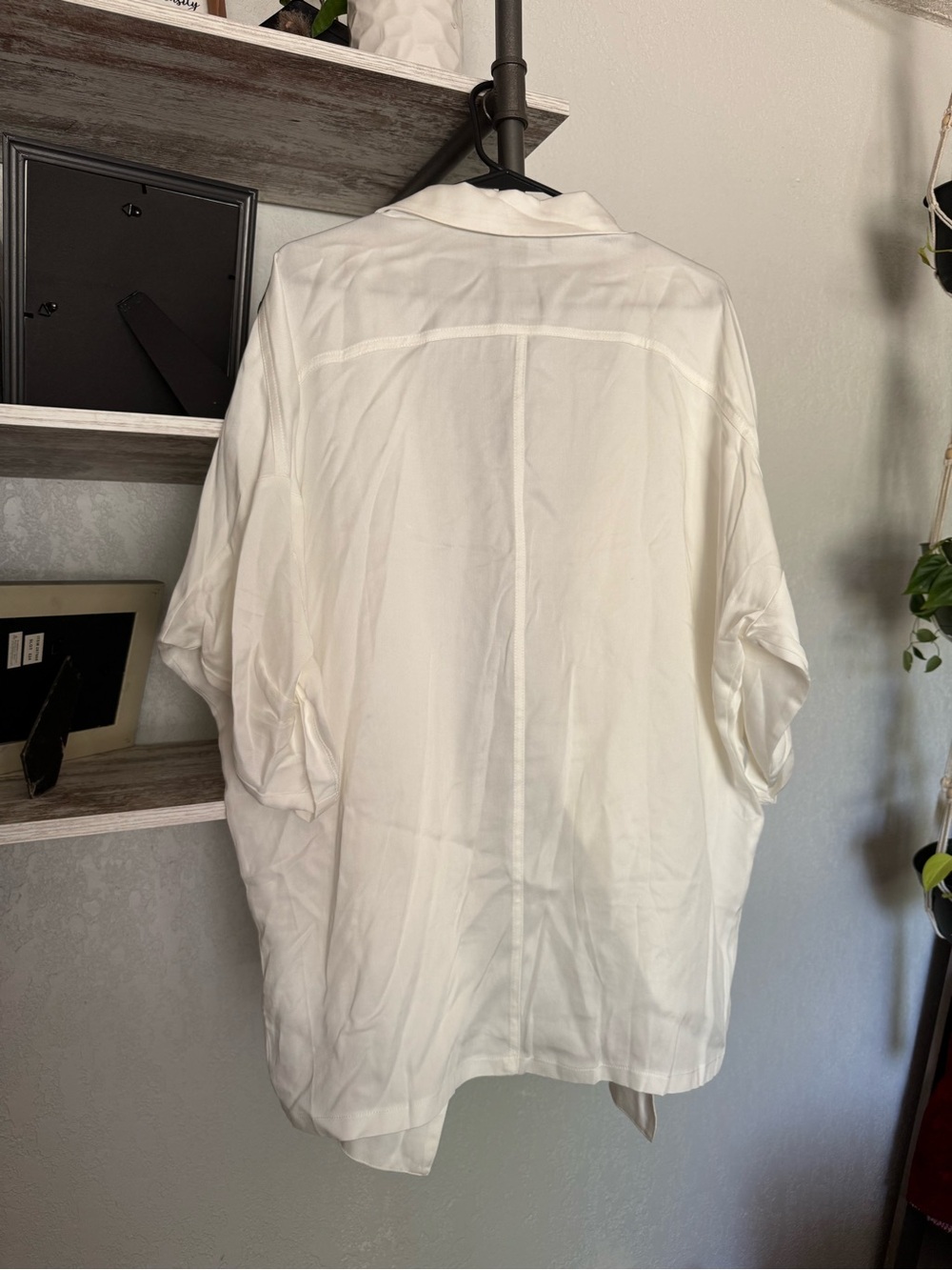 Lulu's Ivory Open-Front Draped Jacket - Picture 4 of 4